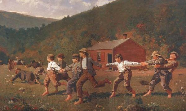 Winslow Homer Snap the Whip (mk44) Norge oil painting art